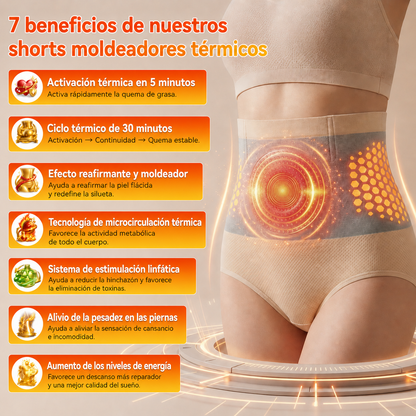 🔥 Pureluxo® Shorts Avanzados para Moldear el Cuerpo y Favorecer la Quema de Grasa con Micropartículas 💖
